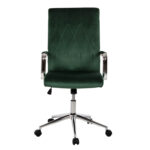ΚΑΡΕΚΛΑ ΓΡΑΦΕΙΟΥ JOSEF HM1181.03 ΚΥΠΑΡΙΣΣΙ ΒΕΛΟΥΔΟ-INOX ΒΑΣΗ 58x61x105-113Yεκ. - Image 3