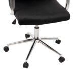 ΚΑΡΕΚΛΑ ΓΡΑΦΕΙΟΥ JOSEF HM1181.04 ΜΑΥΡΟ ΒΕΛΟΥΔΟ-INOX ΒΑΣΗ 58x61x105-113Yεκ. - Image 9