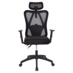 ΚΑΡΕΚΛΑ ΓΡΑΦΕΙΟΥ MEXER HM1195.01 ΜΑΥΡΟ MESH-PP ΒΑΣΗ 68x70x136Υεκ. - Image 3