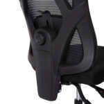 ΚΑΡΕΚΛΑ ΓΡΑΦΕΙΟΥ MEXER HM1195.01 ΜΑΥΡΟ MESH-PP ΒΑΣΗ 68x70x136Υεκ. - Image 8