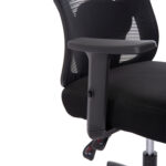 ΚΑΡΕΚΛΑ ΓΡΑΦΕΙΟΥ MEXER HM1195.01 ΜΑΥΡΟ MESH-PP ΒΑΣΗ 68x70x136Υεκ. - Image 9