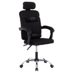 ΚΑΡΕΚΛΑ ΓΡΑΦΕΙΟΥ CRONER HM1196.01 ΜΑΥΡΟ MESH-ΜΕΤΑΛ.ΒΑΣΗ 58x99x120Υεκ.