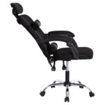 ΚΑΡΕΚΛΑ ΓΡΑΦΕΙΟΥ CRONER HM1196.01 ΜΑΥΡΟ MESH-ΜΕΤΑΛ.ΒΑΣΗ 58x99x120Υεκ. - Image 5