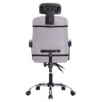 ΚΑΡΕΚΛΑ ΓΡΑΦΕΙΟΥ CRONER HM1196.02 ΓΚΡΙ MESH-ΜΕΤΑΛ.ΒΑΣΗ 58x67x124Υεκ. - Image 6