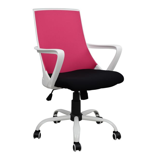 karekla-grafeioy-hm105305-roz-mesh-podi-1-1 ΚΑΡΕΚΛΑ ΓΡΑΦΕΙΟΥ MALFOI HM1053.05 ΡΟΖ MESH & ΠΟΔΙ ΜΕΤΑΛΛΙΚΟ 58x59x103 εκ. - Image 1
