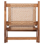 ΚΑΡΕΚΛΑ LOUNGE LUKILLA HM9913 ΞΥΛΟ TEAK ΣΕ ΦΥΣΙΚΟ--ΣΥΝΘ.ΣΧΟΙΝΙ ΜΠΕΖ 55,5x74x65Υεκ. - Image 6