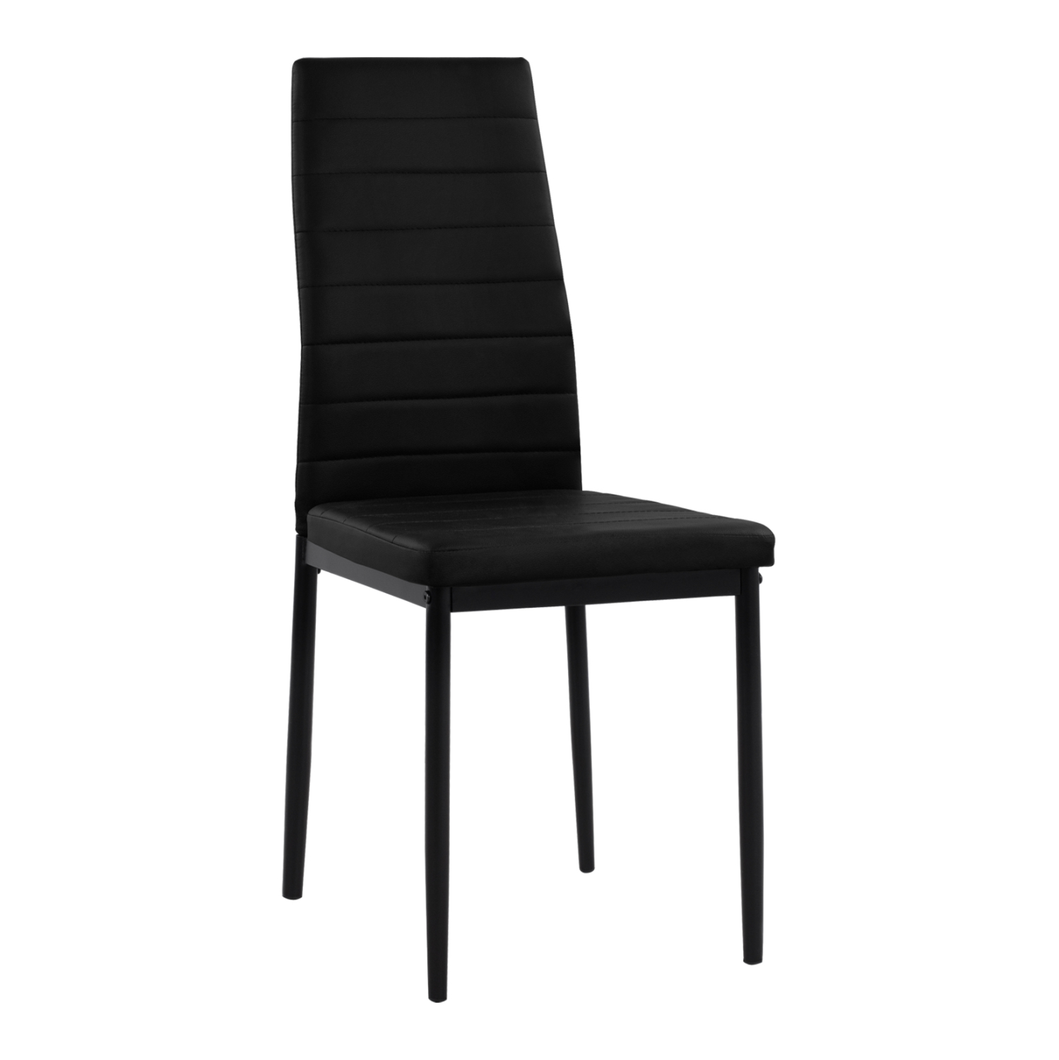 karekla-metalliki-fb9003712-mayro-pu-met ΚΑΡΕΚΛΑ ΜΕΤΑΛΛΙΚΗ LADY HM0037.12 ΜΑΥΡΟ PU ΜΕΤΑΛΛΙΚΟ ΣΚΕΛΕΤΟ K/D 40x48x95 εκ. - Image 1