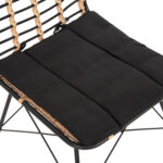 ΚΑΡΕΚΛΑ ΜΕΤΑΛΛΙΚΗ ALLEGRA HM5691.11 WICKER ΜΠΕΖ-ΜΑΥΡΟ 51x54x84Υεκ. - Image 8