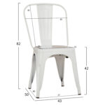 ΚΑΡΕΚΛΑ ΜΕΤΑΛΛΙΚΗ MELITA-PRO HM8641.41 ΛΕΥΚΟ ΜΑΤ 44x47x84.5Υεκ. - Image 2