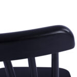 ΚΑΡΕΚΛΑ ΤΡΑΠΕΖΑΡΙΑΣ LUCIEN HM8645.02 ΞΥΛΟ ΟΞΙΑΣ ΣΕ ΜΑΥΡΟ ΜΑΤ ΧΡΩΜΑ 48x54x86Υεκ. - Image 8