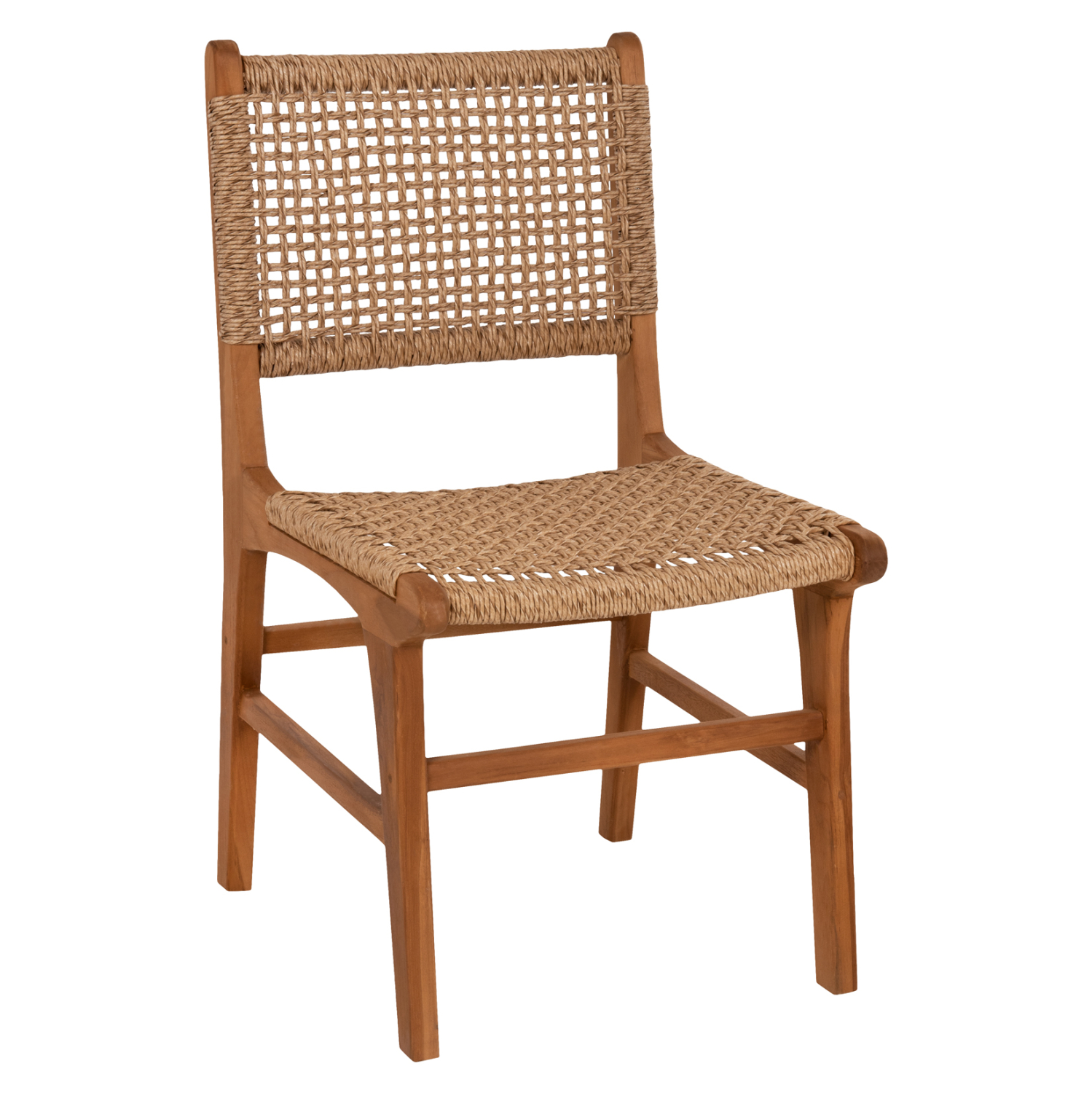 karekla-trapezarias-fb9938611-xylo-teak-1-1 ΚΑΡΕΚΛΑ ΤΡΑΠΕΖΑΡΙΑΣ NESHA HM9386.11 ΞΥΛΟ ΤΕΑΚ ΜΕ ΣΧΟΙΝΙ VIRO 50x56x85Υεκ. - Image 1