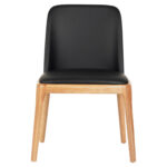 KΑΡΕΚΛΑ ΤΡΑΠΕΖΑΡΙΑΣ FURLAN HM9944.01 RUBBERWOOD-ΜΑΥΡΟ PU 54,5x58x86Υεκ - Image 3