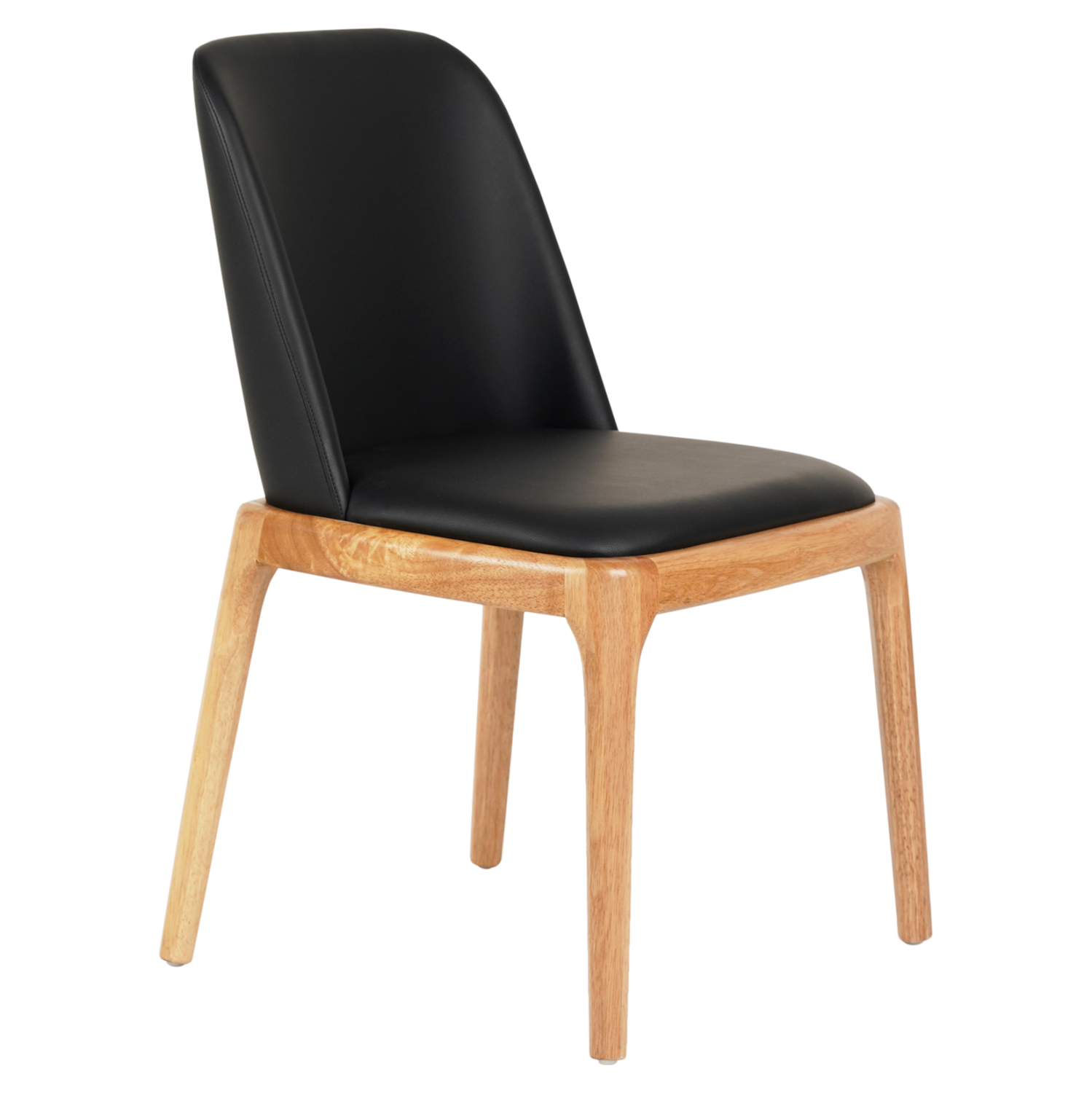 karekla-trapezarias-fb9994401-rubberwood-6 KΑΡΕΚΛΑ ΤΡΑΠΕΖΑΡΙΑΣ FURLAN HM9944.01 RUBBERWOOD-ΜΑΥΡΟ PU 54,5x58x86Υεκ - Image 1