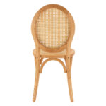 ΚΑΡΕΚΛΑ ΞΥΛΙΝΗ TINSLEY ΜΕ ΟΒΑΛ ΠΛΑΤΗ ΚΑΙ ΠΛΕΞΗ RATTAN ΣΕ ΦΥΣΙΚΗ ΑΠΟΧΡΩΣΗ HM8745.01 45x50x97 εκ. - Image 6