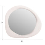 ΚΑΘΡΕΠΤΗΣ ΤΟΙΧΟΥ ΟΒΑΛ ΣΕΙΡΑ SANTORINI HM4511 MDF ΣΕ ΥΠΟΛΕΥΚΟ 82x3,5x74Υεκ - Image 2