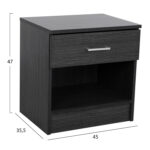 ΚΟΜΟΔΙΝΟ ΜΕ 1 ΣΥΡΤΑΡΙ LANEY ZEBRANO 45x35,5x47Υ εκ. HM2345.02 - Image 2