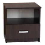ΚΟΜΟΔΙΝΟ ΜΕ ΣΥΡΤΑΡΙ ADLER HM2431.02 ΜΕΛΑΜΙΝΗ WENGE 45x40x48Υεκ.
