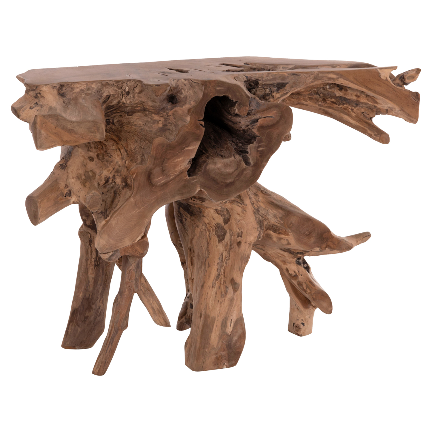 konsola-fb918298-xylo-teak-riza-fysiko-1 ΚΟΝΣΟΛΑ GRIMAL HM18298 ΞΥΛΟ ΤΕΑΚ (ΡΙΖΑ)--ΦΥΣΙΚΟ 125x46x80Υεκ. - Image 1