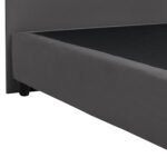 ΚΡΕΒΑΤΙ DOLORES ΑΠΟ ΓΚΡΙ ΒΕΛΟΥΔΟ HM637.10 ΓΙΑ ΣΤΡΩΜΑ 150x200 εκ. - Image 5