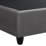 ΚΡΕΒΑΤΙ DOLORES ΑΠΟ ΓΚΡΙ ΒΕΛΟΥΔΟ HM637.10 ΓΙΑ ΣΤΡΩΜΑ 150x200 εκ. - Image 6