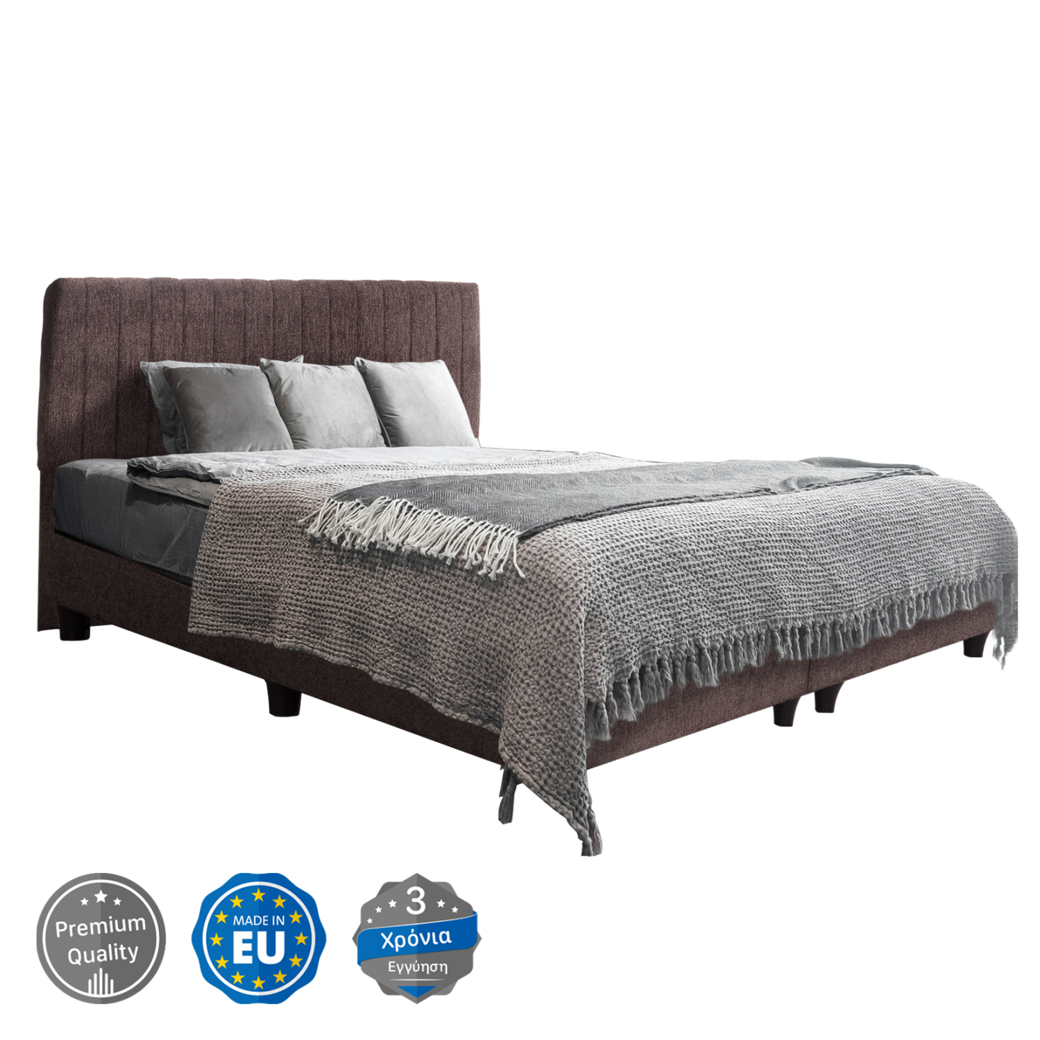 krebati-diplo-fb971702-yfasma-mpoykle-ka ΚΡEΒΑΤΙ ΔΙΠΛΟ LUTHER HM717.02 ΥΦΑΣΜΑ TEDDY ΚΑΦΕ--ΓΙΑ ΣΤΡΩΜΑ 160x200εκ. - Image 1