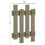ΚΡΕΜΑΣΤΡΑ ΕΙΣΟΔΟΥ WESSON HM8940.12 ΜΕΛΑΜΙΝΗ ΣΕ OLIVE GREEN 64x4x79Υεκ. - Image 2