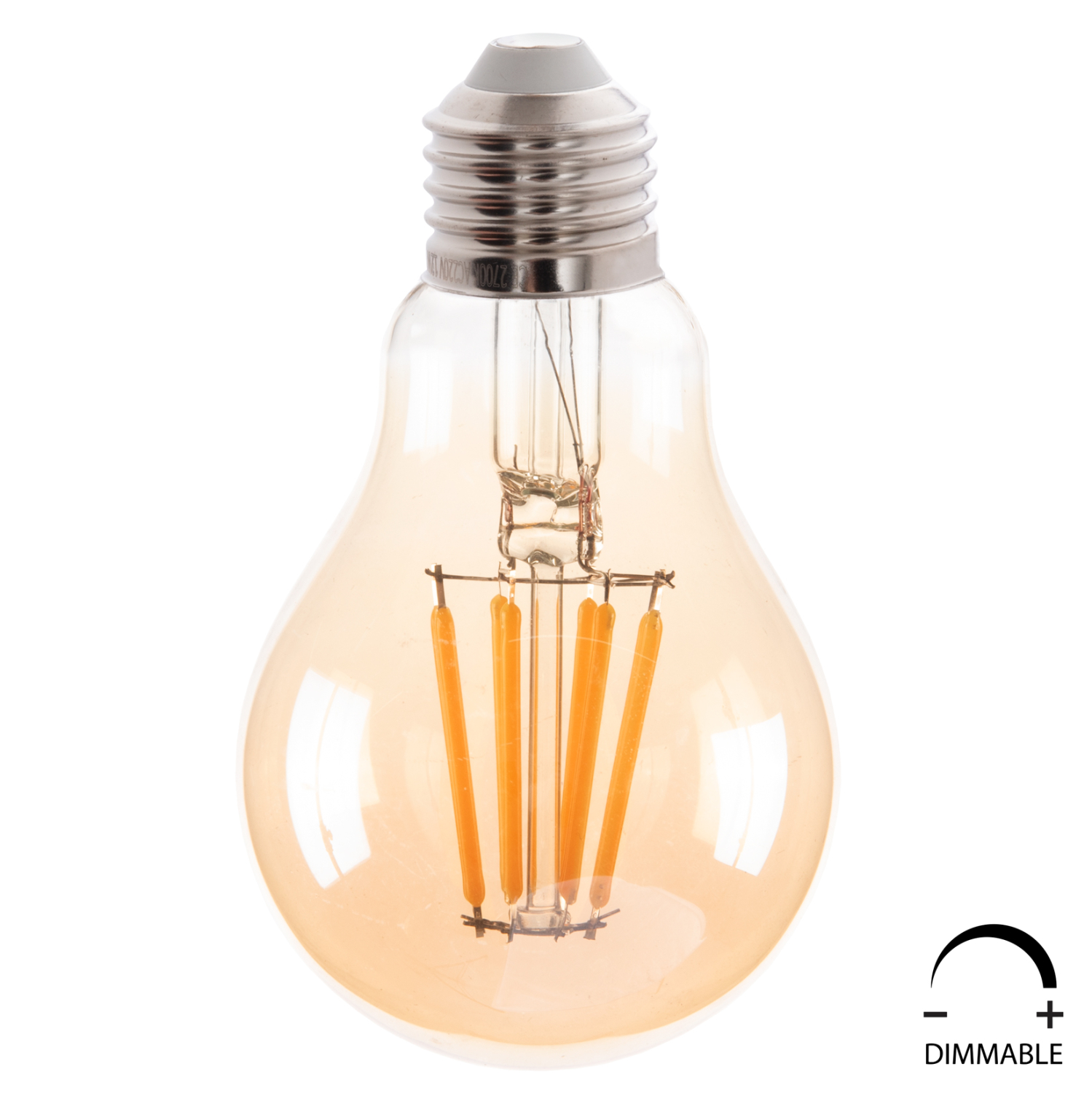 lamptiras-fb94045-led-filament-8w-e27-30-6 ΛΑΜΠΤΗΡΑΣ HM4045 LED FILAMENT 8W E27 3000K GOLD DIMMABLE - Image 1