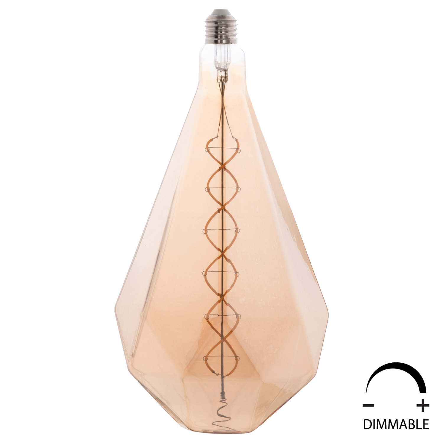 lamptiras-fb94057-led-filament-8w-e27-30-4 ΛΑΜΠΤΗΡΑΣ LED FILAMENT 8W E27 3000K GOLD COLOR DIMMABLE HM4057 - Image 1
