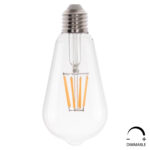 ΛΑΜΠΤΗΡΑΣ HM4188.01 LED FILAMENT 8W E27 DIMMABLE 2700K ΔΙΑΦΑΝΟΣ