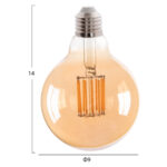 ΛΑΜΠΤΗΡΑΣ GLOBO LED FILAMENT 12W E27 3000K ΧΡΥΣΟ HM4049.02 - Image 2
