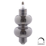ΛΑΜΠΤΗΡΑΣ LED FILAMENT 8W E27 3000K SMOKE COLOR DIMMABLE  HM4053.03