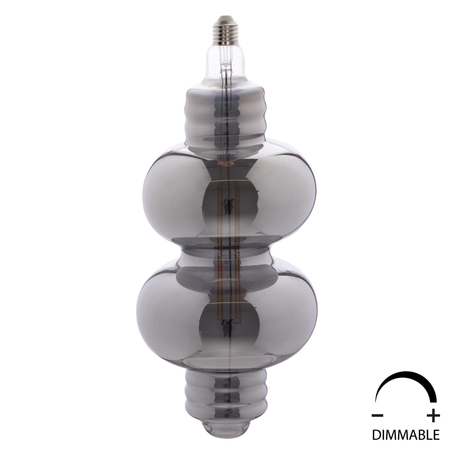 lamptiras-jhd-y1180-led-filament-8w-e27- ΛΑΜΠΤΗΡΑΣ LED FILAMENT 8W E27 3000K SMOKE COLOR DIMMABLE HM4053.03 - Image 1