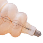 ΛΑΜΠΤΗΡΑΣ LED FILAMENT 8W E27 3000K GOLD COLOR DIMMABLE  HM4056.02 - Image 3