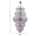 ΛΑΜΠΤΗΡΑΣ LED FILAMENT 8W E27 3000K SMOKE COLOR DIMMABLE HM4056.03 - Image 2