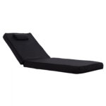 ΜΑΞΙΛΑΡΙ ΞΑΠΛΩΣΤΡΑΣ TEXTILENE 600gr/m2 2X1 SIFNOS ΜΑΥΡΟ HM11237.05T 194x70x11 εκ.
