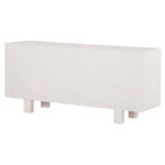 ΜΠΟΥΦΕΣ ΣΕΙΡΑ SANTORINI HM18068 MDF ΣΕ ΥΠΟΛΕΥΚΟ ΧΡΩΜΑ-3 ΠΟΡΤΕΣ 140x38x64Υεκ. - Image 5