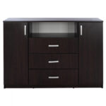 ΜΠΟΥΦΕΣ ΜΕ 2 ΝΤΟΥΛΑΠΙΑ Κ 3 ΣΥΡΤΑΡΙΑ ADLER WENGE HM2430.02 120X45X85Y εκ. - Image 3