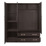 ΝΤΟΥΛΑΠΑ 3ΦΥΛΛΗ CARLY HM384.01 ΜΕ ΔΥΟ ΣΥΡΤΑΡΙΑ ZEBRANO 150X55Χ180Υεκ. - Image 4