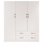 ΝΤΟΥΛΑΠΑ 3ΦΥΛΛΗ CARLY HM384.05 ΜΕ ΔΥΟ ΣΥΡΤΑΡΙΑ ΛΕΥΚΗ 150X55Χ180Υεκ. - Image 4