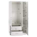 ΝΤΟΥΛΑΠΑ 3ΦΥΛΛΗ ME 2 ΣΥΡΤΑΡΙΑ CAESAR HM340.05 ΛΕΥΚΗ 89x42,5x181 εκ. - Image 3