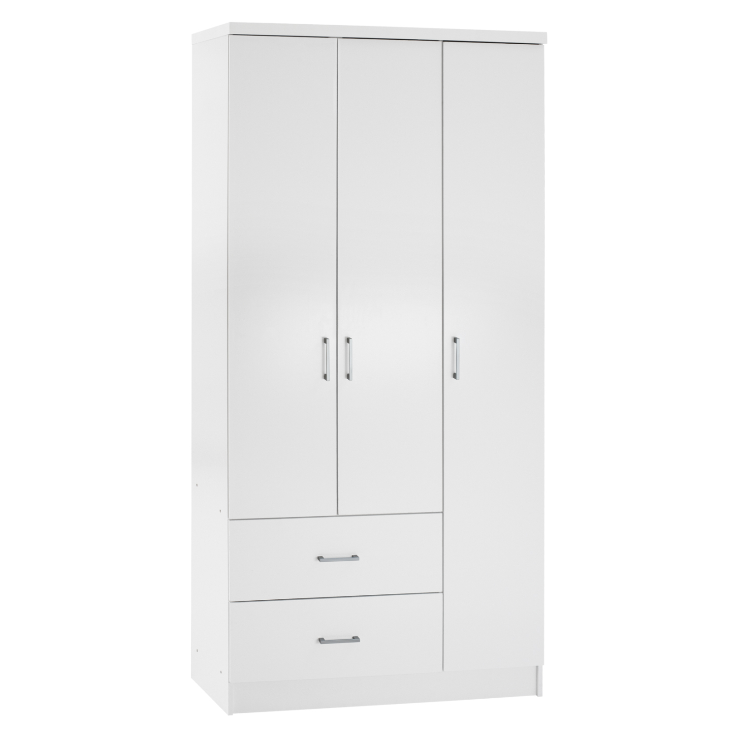 ntoylapa-3fylli-me-2-syrtaria-fb934005-l ΝΤΟΥΛΑΠΑ 3ΦΥΛΛΗ ME 2 ΣΥΡΤΑΡΙΑ CAESAR HM340.05 ΛΕΥΚΗ 89x42,5x181 εκ. - Image 1