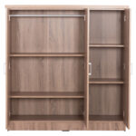 ΝΤΟΥΛΑΠΑ 3ΦΥΛΛΗ ΜΕ ΡΑΦΙΑ FUENTO HM2482.01 SONAMA OAK ΜΕΛΑΜΙΝΗ 120-116x40x123,5Υεκ. - Image 5