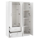 ΝΤΟΥΛΑΠΑ 4ΦΥΛΛΗ ME 2 ΣΥΡΤΑΡΙΑ BLAKELY HM339.05 ΛΕΥΚΗ 120Χ42,5Χ180,5 εκ. - Image 3