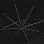 ΟΜΠΡΕΛΑ SHADER HM6025.03 ALU ΕΠΑΓΓΕΛΜΑΤΙΚΗ ΚΡΕΜΑΣΤΗ 3X3 360 ΜΟΙΡΩΝ ME ΜΑΥΡΟ ΑΚΡΥΛΙΚΟ ΠΑΝΙ - Image 6