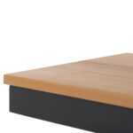 ΠΑΓΚΑΚΙ ΑΛΟΥΜΙΝΙΟΥ TAWNEE HM6038.01 ΑΝΘΡΑΚΙ ΜΕ POLYWOOD ΚΑΘΙΣΜΑ ΣΕ ΦΥΣΙΚΟ ΧΡΩΜΑ 150x36x45Υεκ. - Image 8