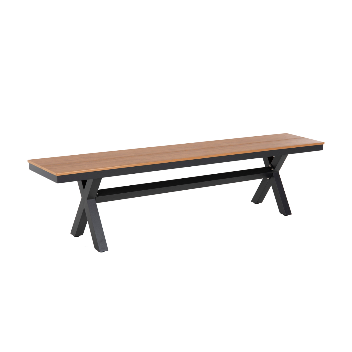 pagkaki-aloyminioy-fb9604001-anthraki-po ΠΑΓΚΑΚΙ ΑΛΟΥΜΙΝΙΟΥ TAWNEE HM6040.01 ΑΝΘΡΑΚΙ-POLYWOOD ΚΑΘΙΣΜΑ ΦΥΣΙΚΟ 220x36x44,5Υεκ. - Image 1