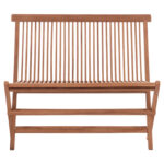 ΠΑΓΚΑΚΙ KENDALL HM18128 ΠΤΥΣΣΟΜΕΝΟ ΑΠΟ ΞΥΛΟ ΤΕΑΚ ΣΕ ΦΥΣΙΚΟ ΧΡΩΜΑ 100x47x89Υεκ. - Image 3