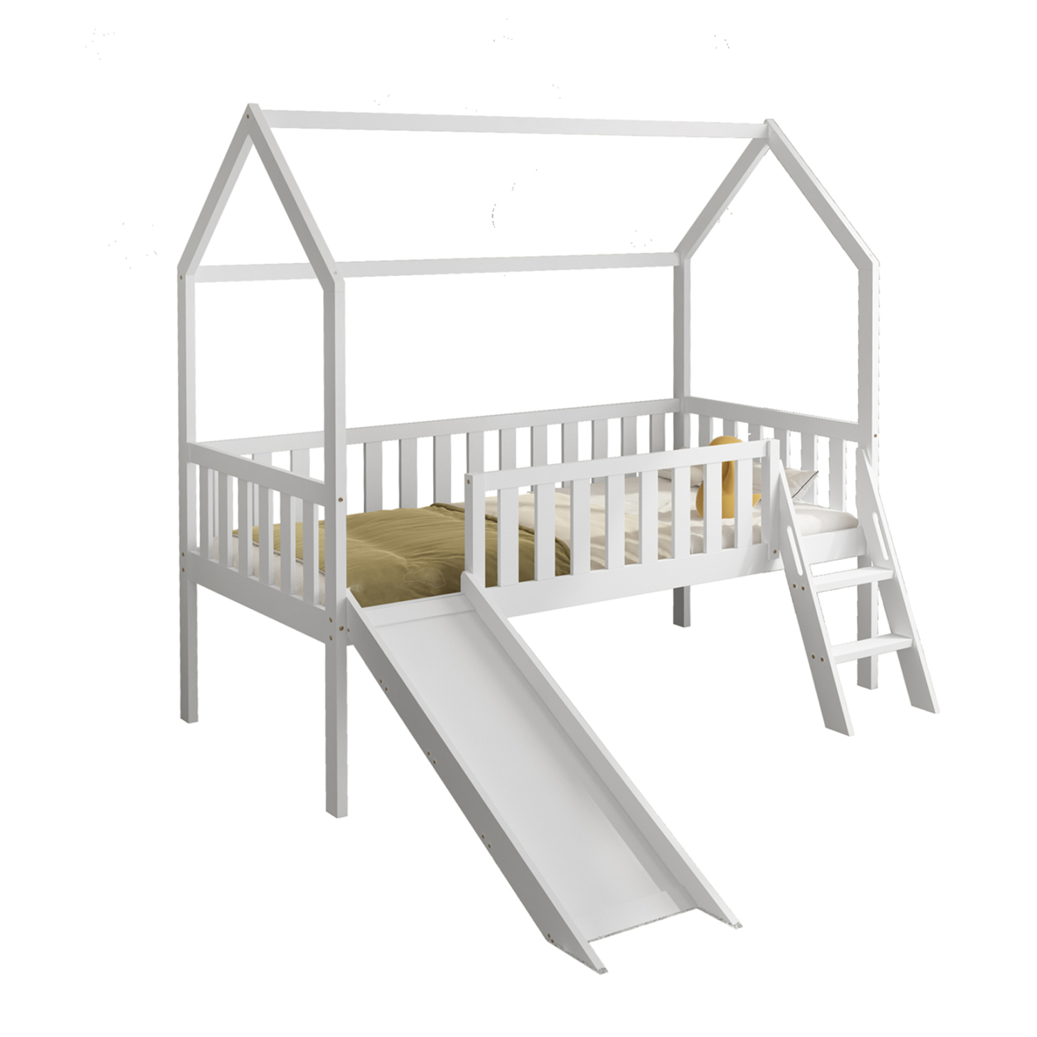 paidiko-krebati-me-tsoylithra-fb970103-x-4 ΠΑΙΔΙΚΟ ΚΡΕΒΑΤΙ τ.MONTESSORI ΜΕ ΤΣΟΥΛΗΘΡΑ PHYLLIS HM701.03 ΞΥΛΟ ΠΕΥΚΟΥ ΛΕΥΚΟ ΓΙΑ 90x190εκ - Image 1