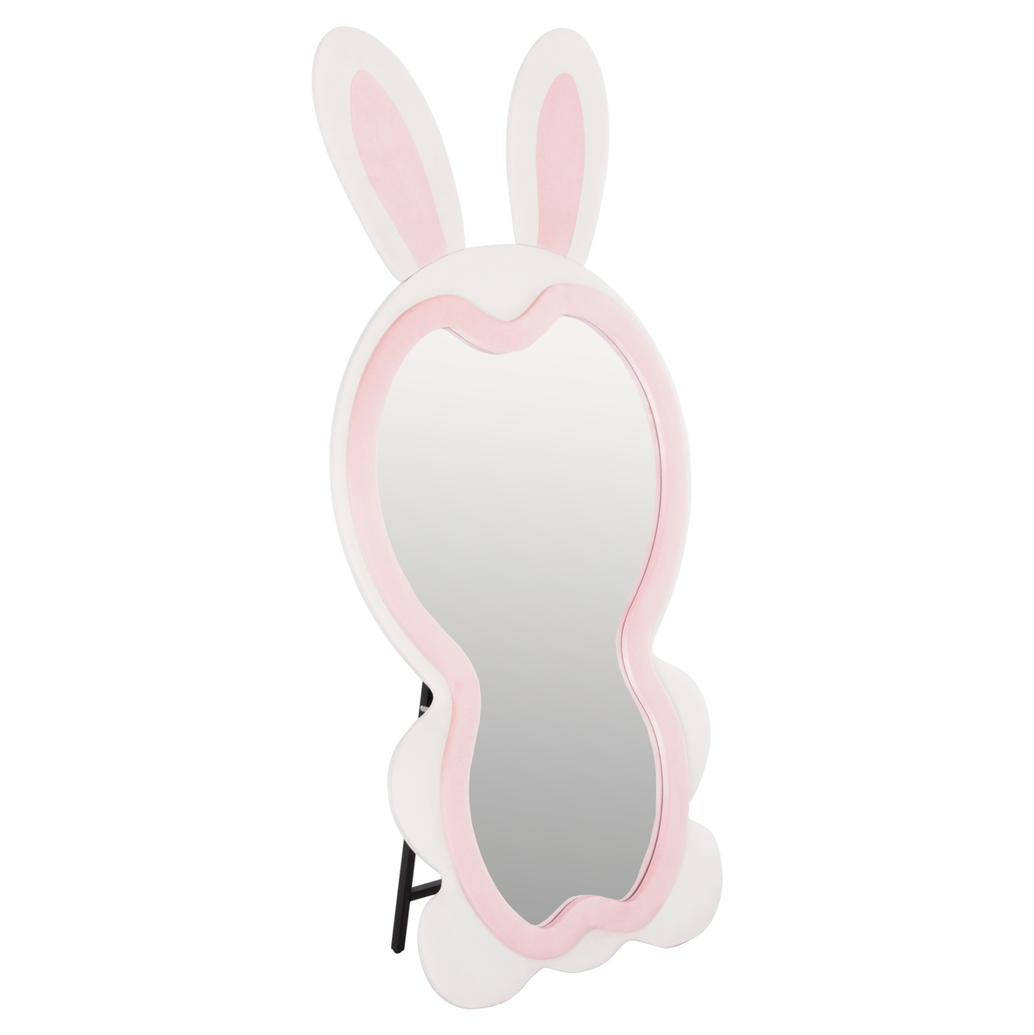 paidikos-kathreftis-dapedoy-fb9448901-md-8 ΠΑΙΔΙΚΟΣ ΚΑΘΡΕΦΤΗΣ ΔΑΠΕΔΟΥ BUNNY HM4489.01 MDF ΡΟΖ & ΛΕΥΚΟ-ΜΑΥΡΟ STAND 80x162Υεκ. - Image 1