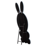 ΠΑΙΔΙΚΟΣ ΚΑΘΡΕΦΤΗΣ ΔΑΠΕΔΟΥ BUNNY HM4489.02 MDF ΡΟΖ & ΜΠΛΕ-ΜΑΥΡΟ STAND 80x162Υεκ. - Image 5